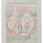 Dialogue de Socrate et Diotime II . Sanguine, fusain, gesso et feuille d'argent sur papier Arches . 76 x 57 cm . 2011