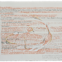 Dialogue de Socrate et Diotime V . Sanguine, fusain, gesso et feuille d'argent sur papier Arches . 57 x 76 cm . 2011